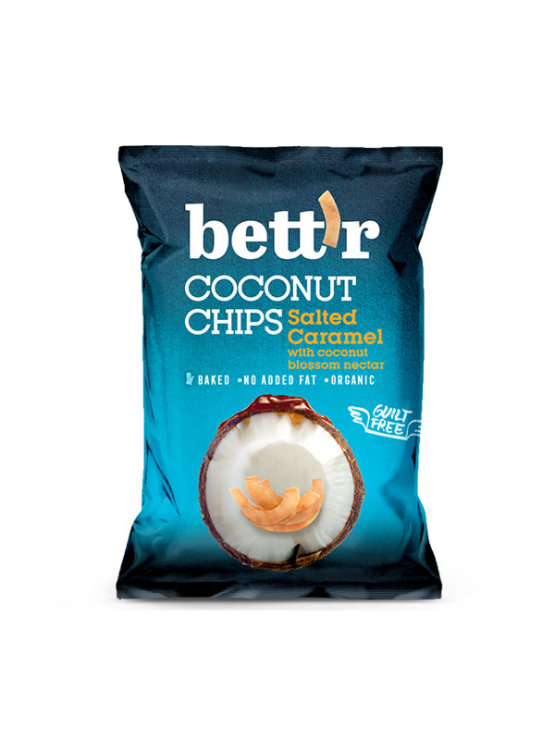 Bett'r Kokosov čips s Slano karamelo Ekološki v embalaži, 40g