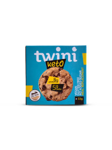 Twini Keto piškoti s čokolado - Brez dodanega sladkorja, v embalaži,  33g