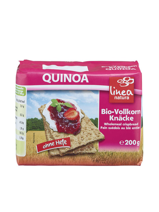 Linea Natura polnozrnati rženi krekerji s kvinojo v embalaži 200g