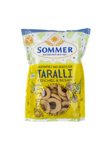 Sommer taralli piškoti komarček in sezamekološki  v embalaži 100g