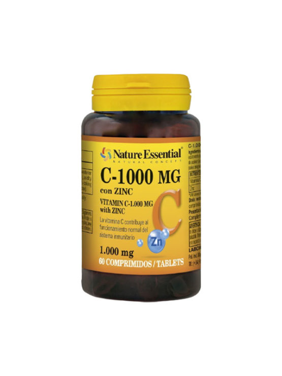 Nature Essential vitamin c 1000 mg+ cink vsebujejo 60 tablet