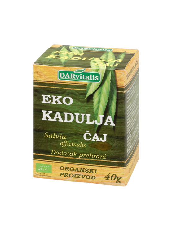 Darvitalis ekološki čaj iz listov žajblja v embalaži 40g
