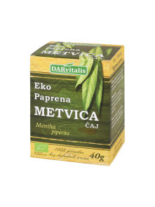 Darvitalis ekološki čaj iz poprove mete v embalaži 40g