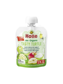 Holle Pire iz jabolka in hruške z jogurtom "Tasty Turtle" - Ekološki 85g