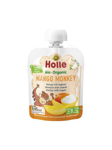 Holle Pire z mangom in jogurtom Mango Monkey" Ekološki 85g