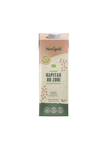 Nutrigoldov ovseni napitek brez dodanega sladkorja v kartonski embalaži 1000ml