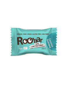 Roobar Energijska kroglica s probiotikom Kokos & Gvarana - Ekološka 22g