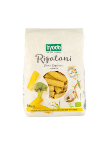 Byodo testenine iz trde pšenice rigatoni ekološke v embalaži 500g