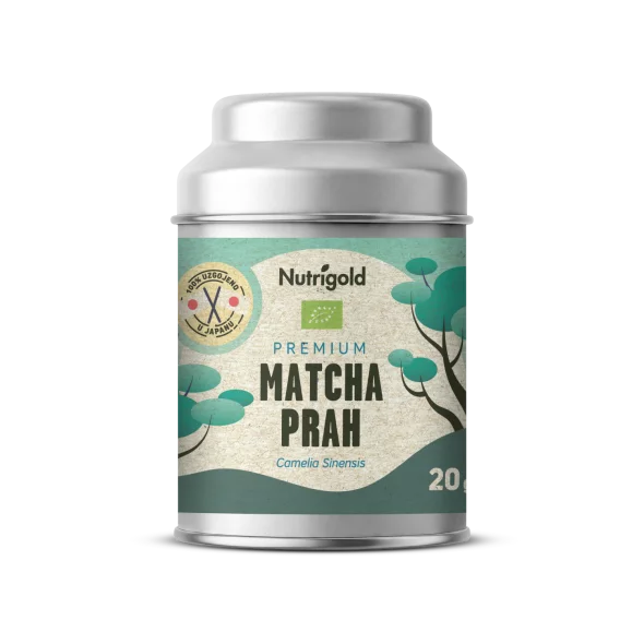 Nutrigold Premium matcha prah Ceremonial v temni embalaži, 20g