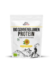 Alpen power beljakovinsk prah sončnice ekološki v embalaži 600g