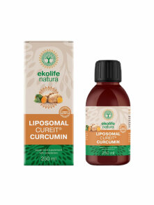 Ekolife Natura liposomalni kurkumin v beli embalaži 250ml
