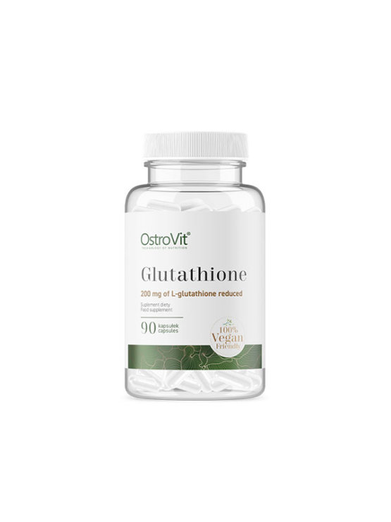 Ostrovit Glutathione VEGE v embalaži vsebuje 90 kapsul