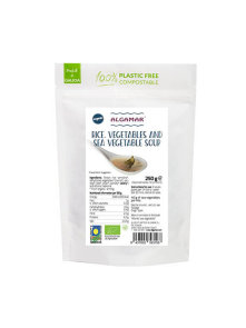 Algamar mešanica za juho iz riža in morskih alg v prozorni embalaži 250g