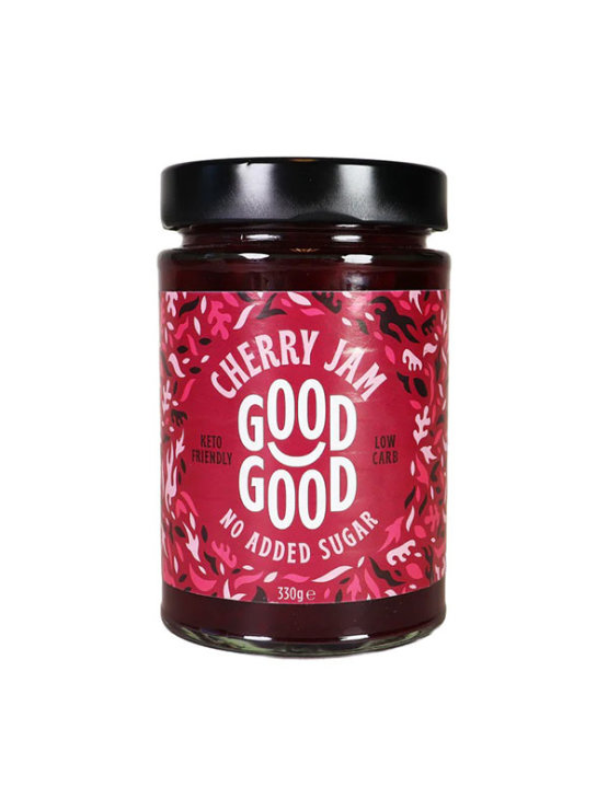 Good good džem iz češnje s stevijo v steklenem kozarcu 330g
