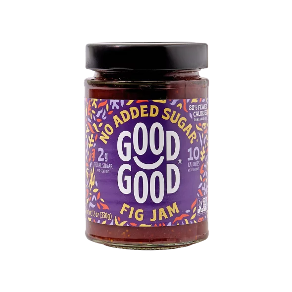 Good Good džem iz fige s stevijo v steklenem kozarcu 330g