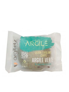 Argiletz trdo milo za piling iz zelene gline v plastični embalaži 100g