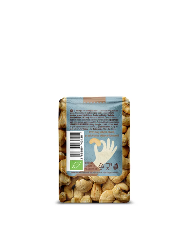 NutriGo - Indijski oreščki - Ekološki 100g Nutrigold