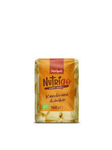 Nutrigold NutriGo kandiran ingver ekološki v prozorni embalaži 100g