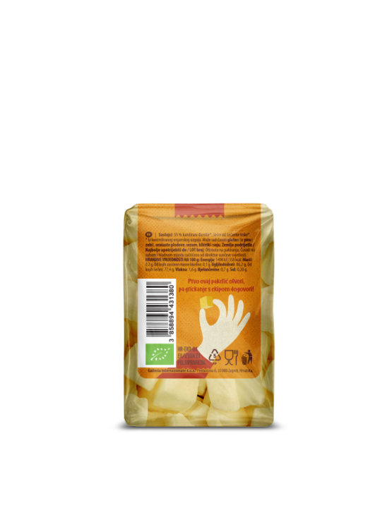 Nutrigold NutriGo kandiran ingver ekološki v prozorni embalaži 100g