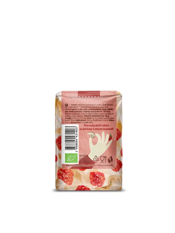 NutriGo - Kokosov čips & Goji jagode - Ekološke 50g Nutrigold