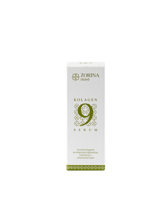 Zorina mast kolagenski serum za obraz v beli stekleni embalaži 30ml