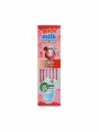 Quick Milk ekološke slamice s topnimi zrnci jagode v embalaži 36g, 6 kosov