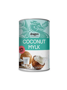 Dragon superfoods kokosova krema pločevinka 6% maščobe v embalaži 400ml