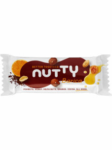 Nutty BARica ploščica Better together - arašidi, med, lešnik, pomarana in kakav Brez glutena v embalaži 50g