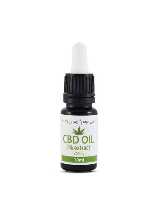 Heiltropfen cbd olje 3% v embalaži s kapalko 10ml