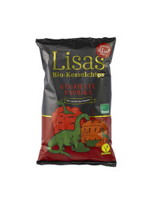 Lisas čips pečena paprika ekološki v embalaži 125g