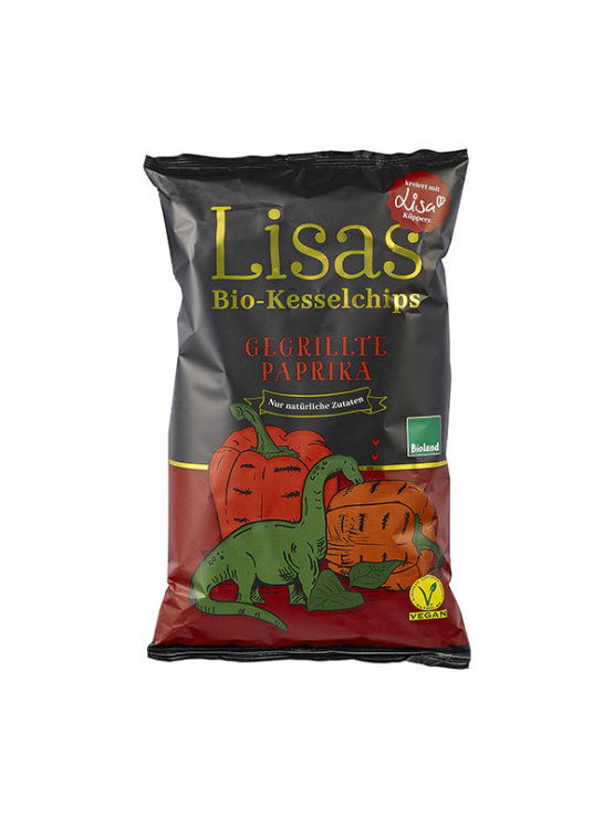 Lisas čips pečena paprika ekološki v embalaži 125g