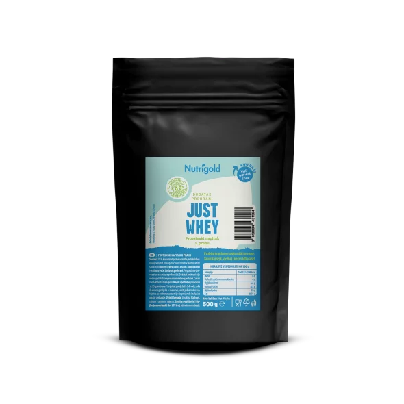 Nutrigold just whey beljakovinski koncentrat 80 % v embalaži 500 g