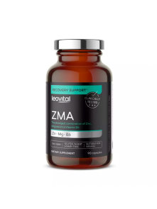 Leovital ZMA v temni stekleni embalaži vsebuje 90 kapsul