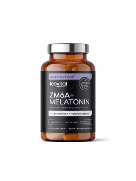 Leovital ZM6A +Melatonin vsebuje v embalaži 60 kapsul