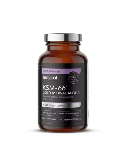 Polleo Sport KSM-66 Ashwagandha vsebuje 60 kapsul