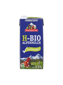Alpsko trajno mleko Brez laktoze 3,5% - Ekološko 1000ml Berchtesgadener Land