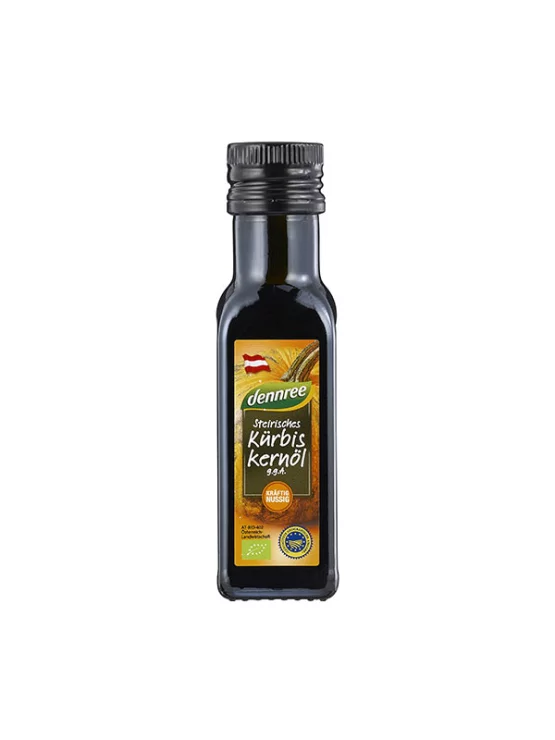 Dennree štajersko bučno olje ekološko v stekleni embalaži  100ml