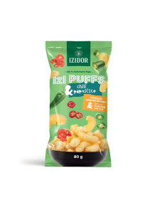 Izidor flips izi puffs chili paprika v embalaži 80g