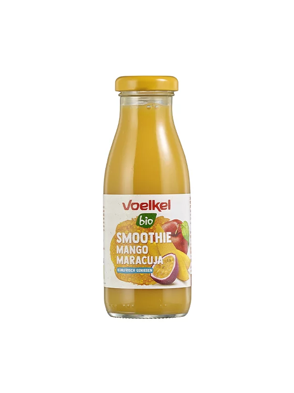 Voelkel Organski smoothie Mango & Marakuja u staklenoj boci od 0,25l