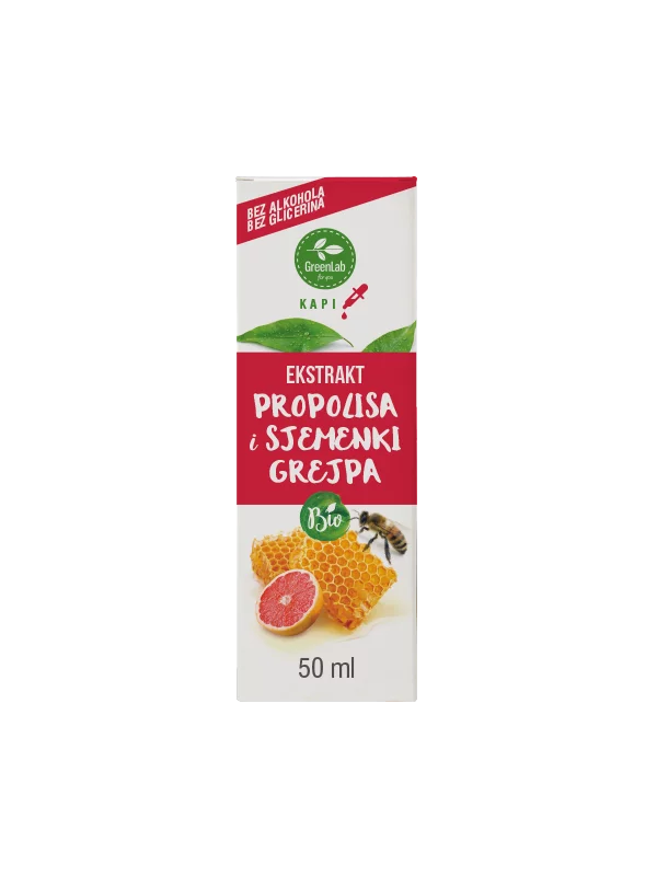 Greenlab ekstrakt grenivkinih semen s propolisom v embalaži 50 ml