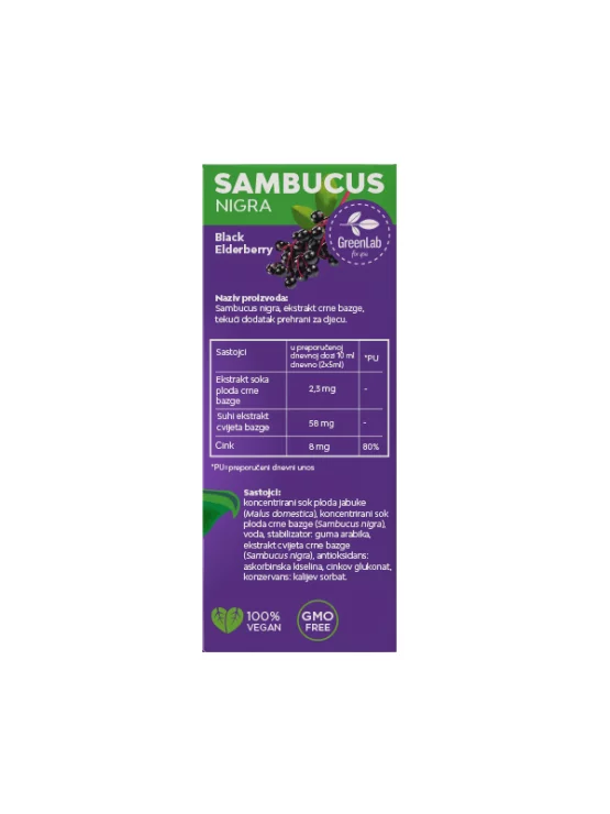 Bezgov sirup za otroke - 150 ml Green lab