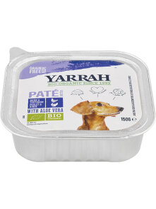 Yarrah Popolna hrana za odrasle pse Aloe vera brez žita ekološka v embalaži