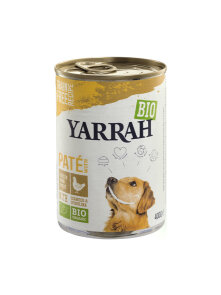 Yarrah popolna hrana za odrasle pse spirulina 6 morske alde pate brez žita ekološka v konzervi 400g