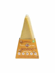 Pangea food staran veganski sir gondino brez glutena v prozorni embalaži 150g