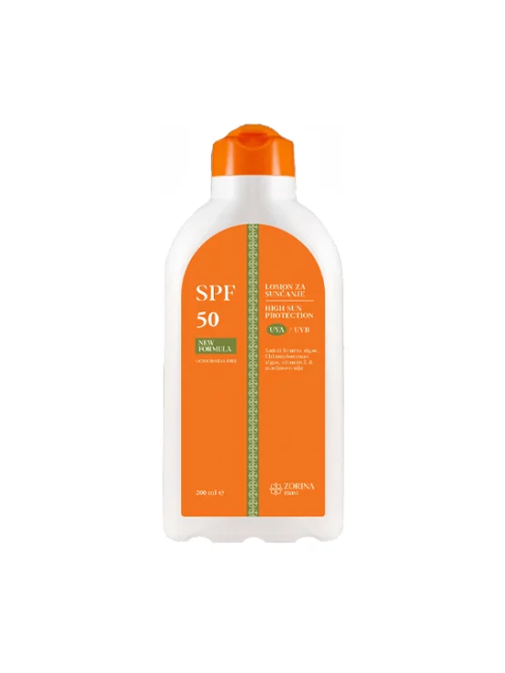 Zorina mast losjon za sončenje SPF 50+ v embalaži 200ml