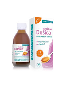 Biovitalis sirup materina dušica v stekleni embalaži 200ml