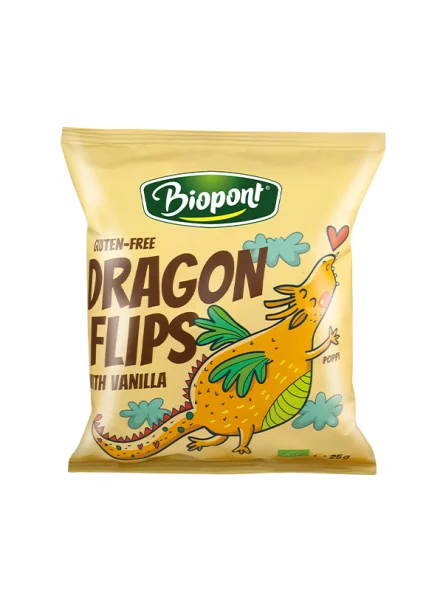 Biopont koruzni flips z vanilijo brez glutena ekološki v embalaži 25g