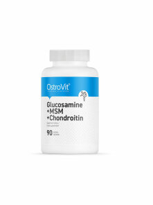 Ostrovit glucosamine + msm + chondroitin v ebalaži vsebuje 90 tablet