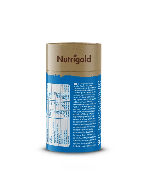 Nutrigold plava spirulina u prahu u pakiranju od 50g