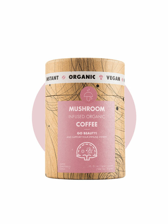 Mushroom Cups go beauty instant kava obogatena z gobami v embalaži 10x3g